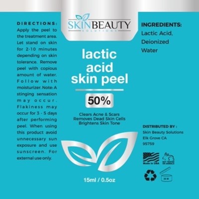 Content Of Labeling 15 mL (Lactic Acid 50 Skin Chemical Peel 15ml)